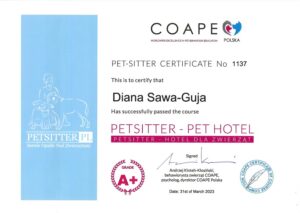 Diana Sawa-Guja petsitter kotyharcuja coape